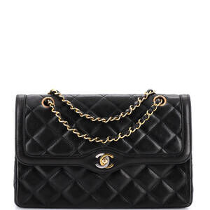 Chanel Medium Vintage Two Tone CC Flap Bag Quilted Lambskin